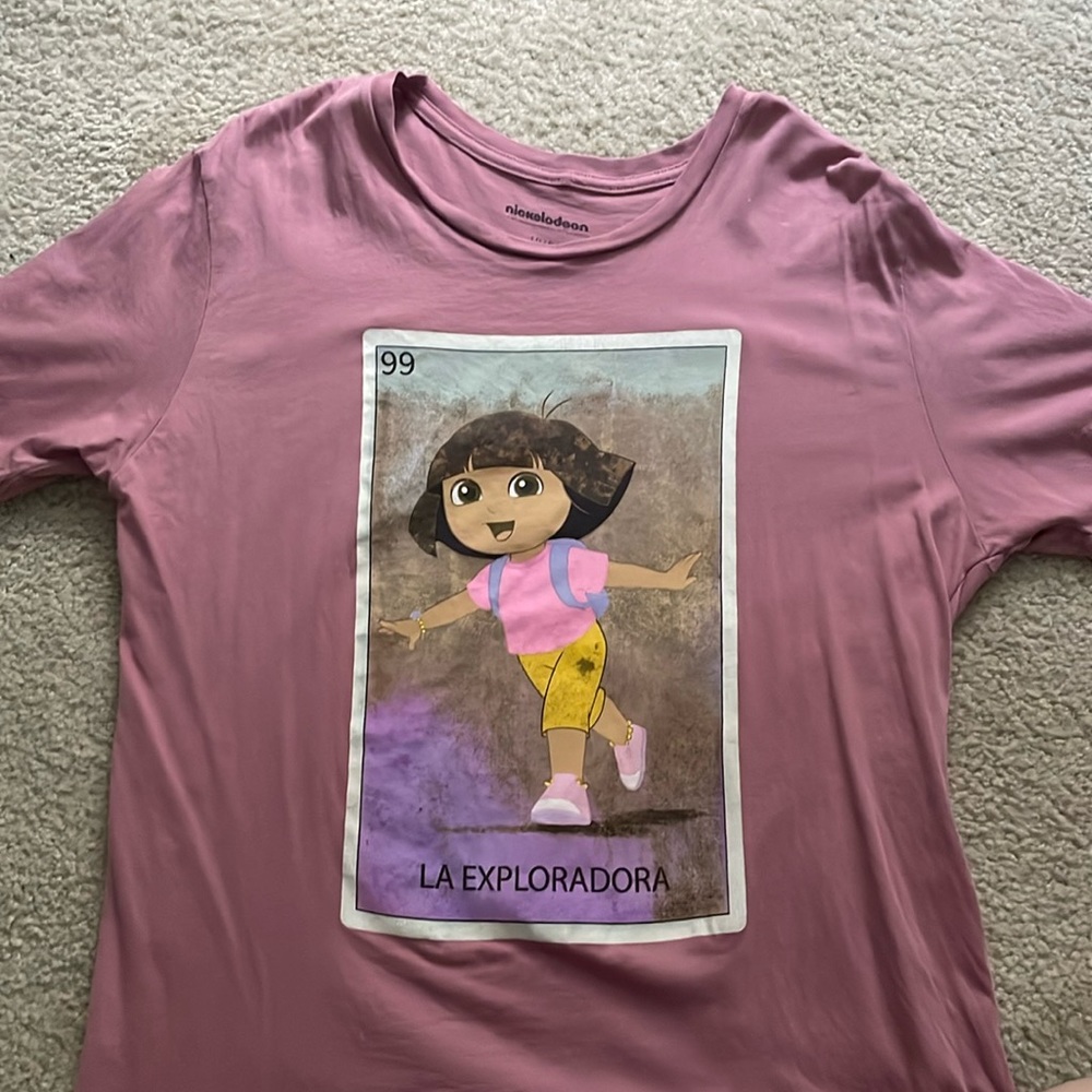 Dusty Pink Dora Oversized Tee
